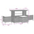 Garden Sofa Set with Cushion 10 pcs Black 110 x 55 x 71 cm