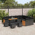 Garden Sofa Set with Cushion 13 pcs Black 110 x 55 x 71 cm
