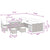 Garden Sofa Set with Cushion 14 pcs Black 110 x 55 x 71 cm