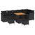 Garden Sofa Set with Cushion 9 pcs Black 80 x 80 x 71 cm