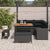 Garden Sofa Set with Cushion 8 pcs Black 100 x 100 x 71 cm