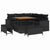 Garden Sofa Set with Cushion 8 pcs Black 100 x 100 x 71 cm