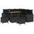 Garden Sofa Set with Cushion Manual 8 pcs Black 90 x 55 x 71 cm