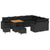 Garden Sofa Set with Cushion 12 pcs Black 80 x 80 x 71 cm