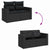 Garden Sofa Set with Cushion 14 pcs Black 110 x 55 x 71 cm