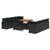 Garden Sofa Set with Cushion 11 pcs Black 100 x 100 x 71 cm