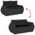 Garden Sofa Set with Cushion Manual 8 pcs Black 90 x 55 x 71 cm