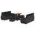 Garden Sofa Set with Cushion Manual 9 pcs Black 90 x 55 x 71 cm
