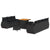 Garden Sofa Set with Cushion 10 pcs Black 80 x 80 x 71 cm