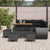 Garden Sofa Set with Cushion 9 pcs Black 110 x 55 x 71 cm