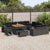 Garden Sofa Set with Cushion 13 pcs Black 100 x 100 x 71 cm