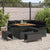 Garden Sofa Set with Cushion 8 pcs Black 100 x 100 x 71 cm