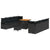 Garden Sofa Set with Cushion with Storage Black 80 x 80 x 71 cm