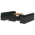 Garden Sofa Set with Cushion Black 100 x 100 x 71 cm