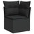 Garden Sofa Set with Cushion 8 pcs Black 90 x 55 x 71 cm