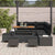 Garden Sofa Set with Storage 9 pcs Black Poly rattan
