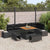 Garden Sofa Set with Cushion 9 pcs Black 100 x 100 x 71 cm