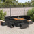 Garden Sofa Set with Cushion 9 pcs Black Poly rattan