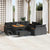Garden Sofa Set with Cushion 13 pcs Black Poly rattan