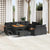 Garden Sofa Set with Cushion 13 pcs Black Poly rattan