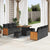Garden Sofa Set 9 pcs Black 80 x 80 x 71 cm Poly Rattan