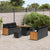 Garden Sofa Set 9 pcs Black 80 x 80 x 71 cm Poly Rattan