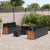 Garden Sofa Set 10 pcs Black, Brown 80 x 80 x 71 cm Poly Rattan