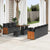Garden Sofa Set 10 pcs Black 90 x 55 x 71 cm Poly Rattan