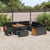Garden Sofa Set 13 pcs Black 100 x 100 x 71 cm Poly Rattan