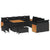 Garden Sofa Set 13 pcs Black 100 x 100 x 71 cm Poly Rattan