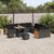Garden Sofa Set 13 pcs Black 80 x 80 x 71 cm Poly Rattan