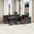 Garden Sofa Set 14 pcs Black 110 x 55 x 71 cm Poly Rattan