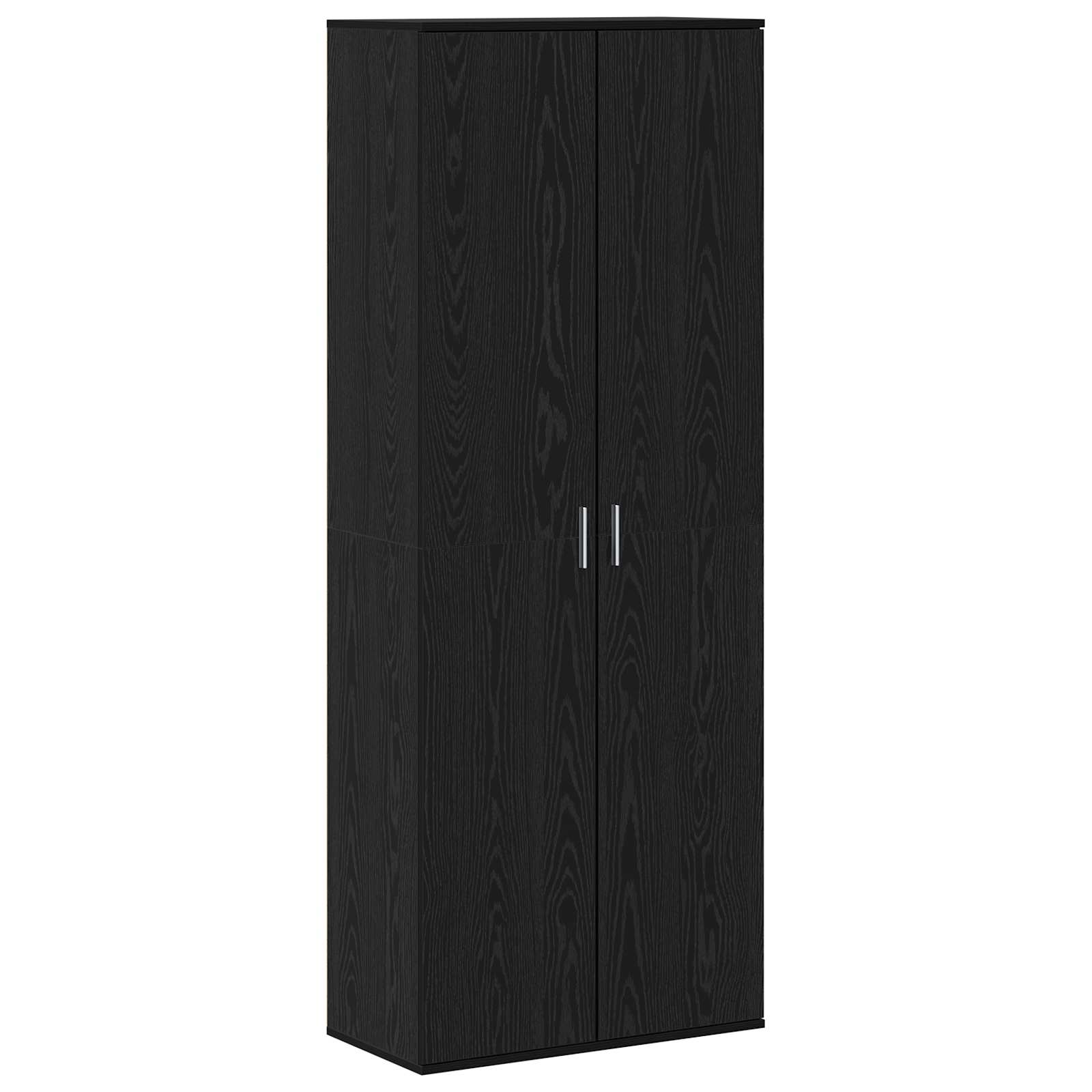 Highboard 70 x 33.5 x 180 cm Engineered Wood Black Oak
