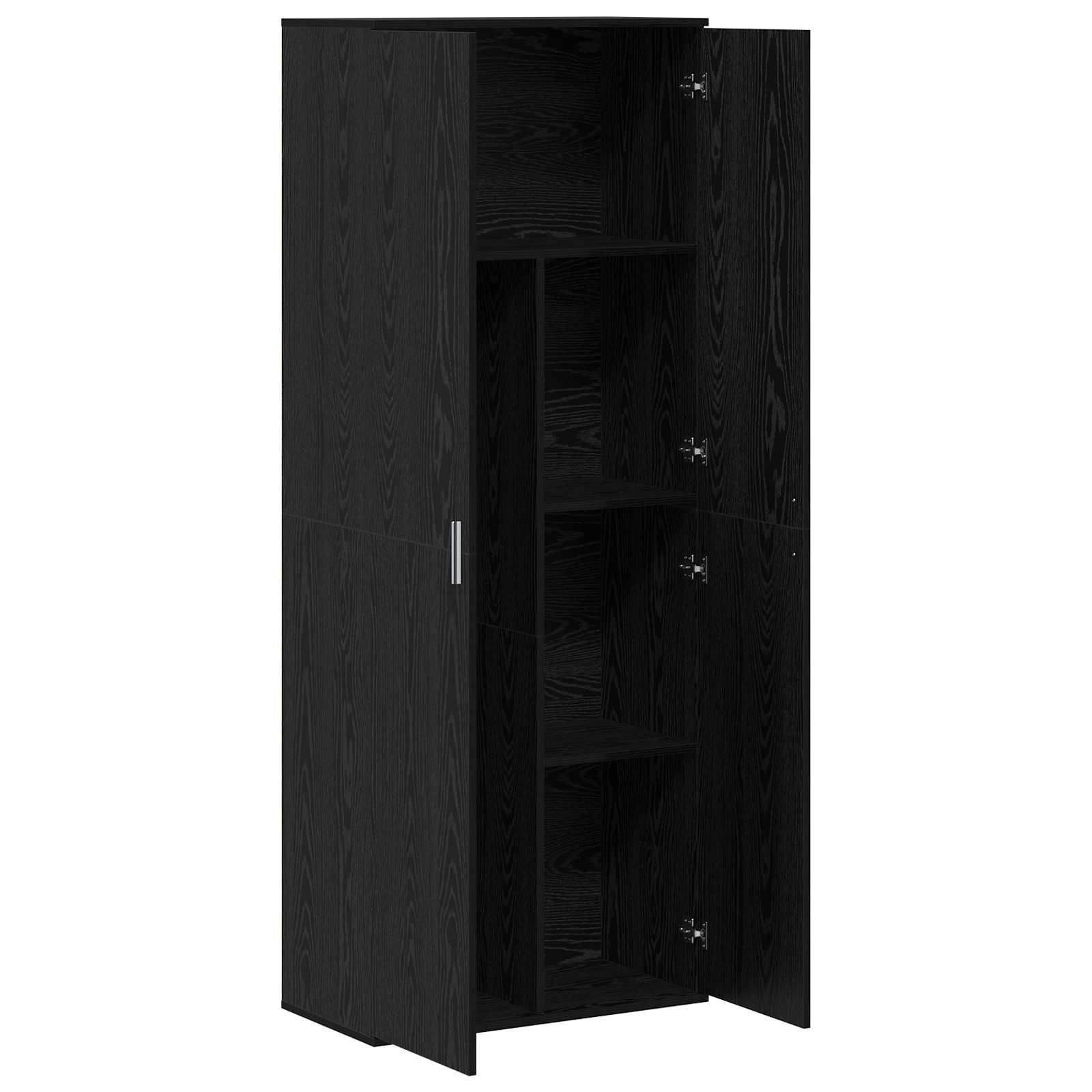 Highboard 70 x 33.5 x 180 cm Engineered Wood Black Oak