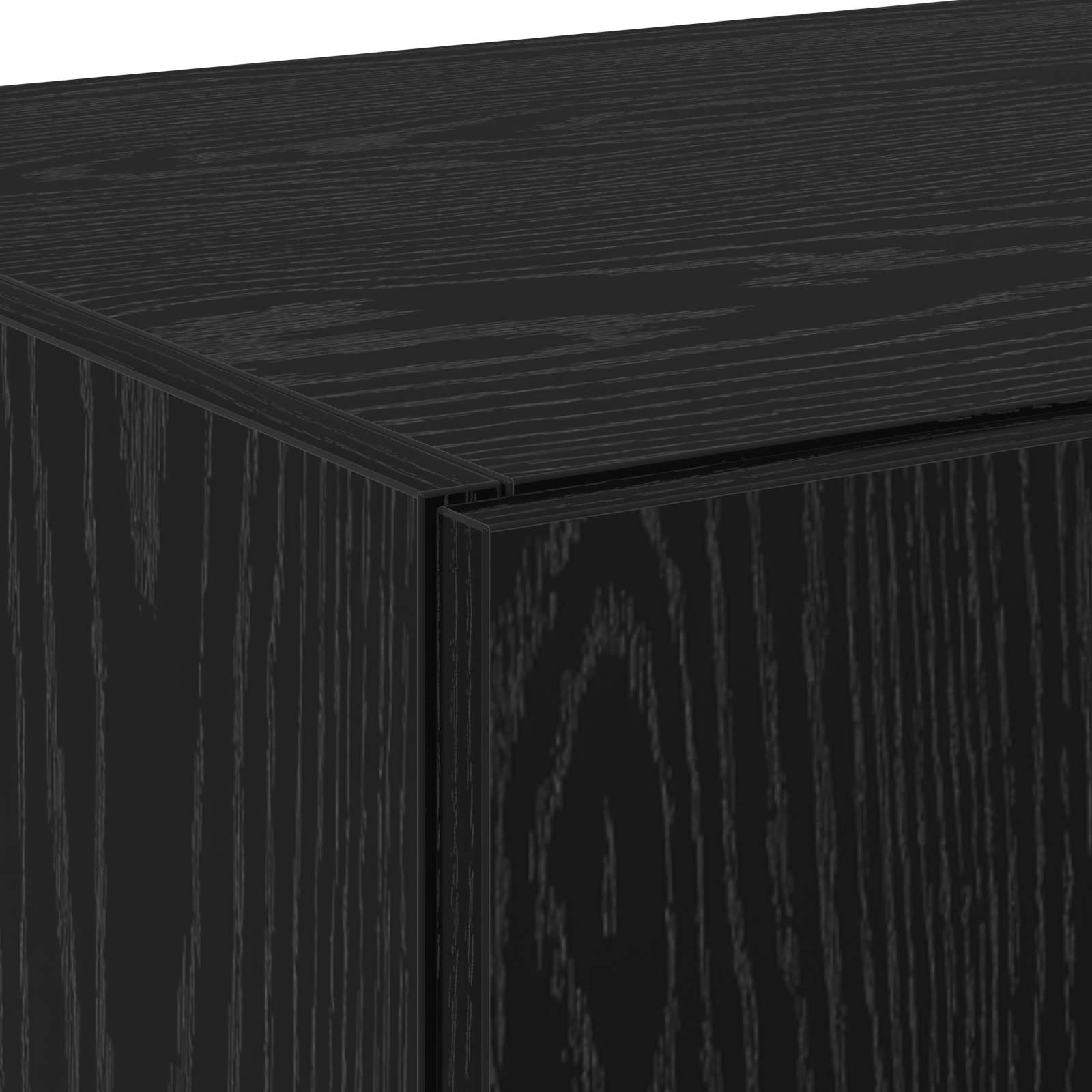 Highboard 2 pcs Black Oak 70 x 42,5 x 185 cm