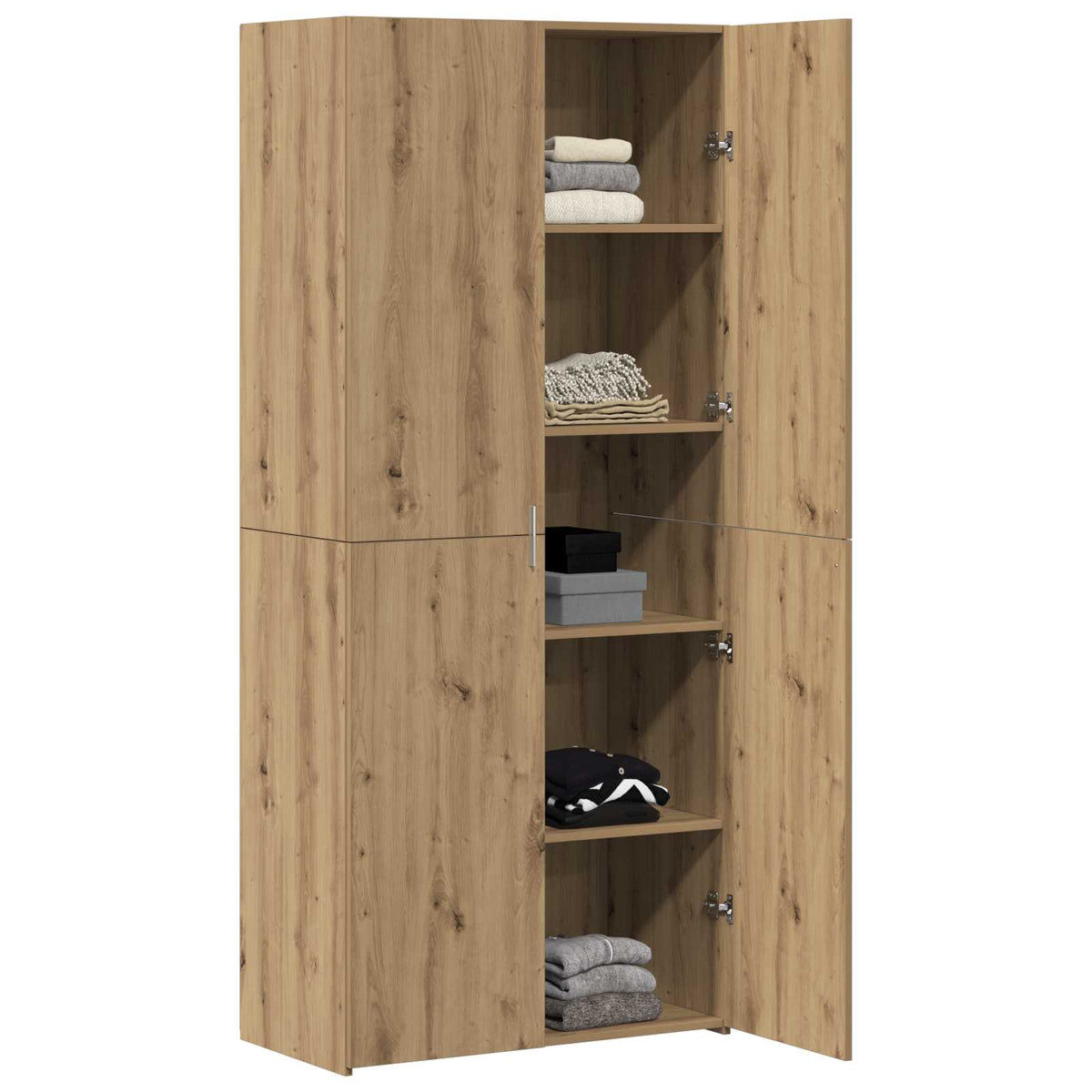 Highboard 2 pcs Artisan Oak 80 x 42 x 185 cm