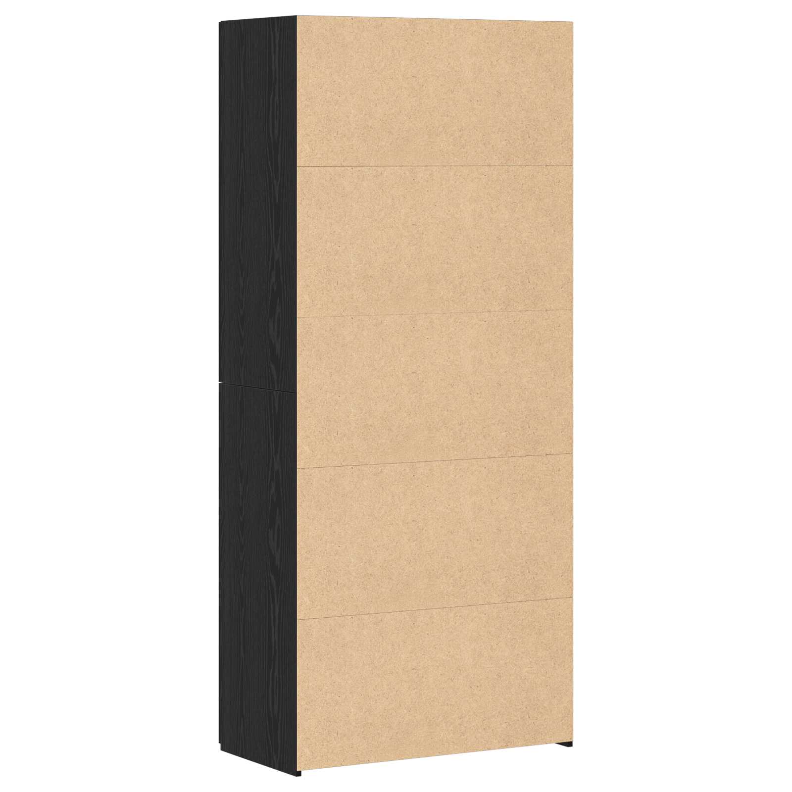 Highboard 2 pcs Black Oak 80 x 42 x 185 cm