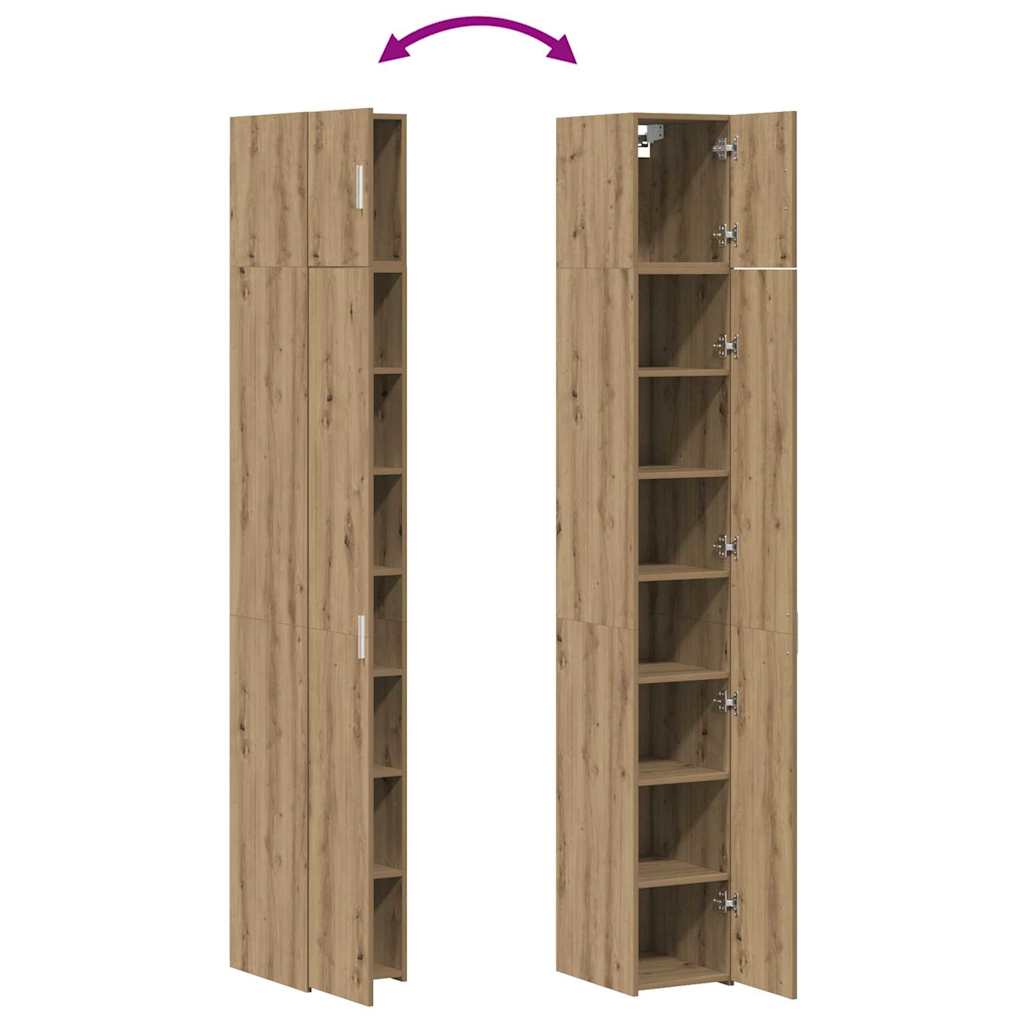 Storage Cabinet 3 pcs Artisan Oak 30 x 42,5 x 225 cm