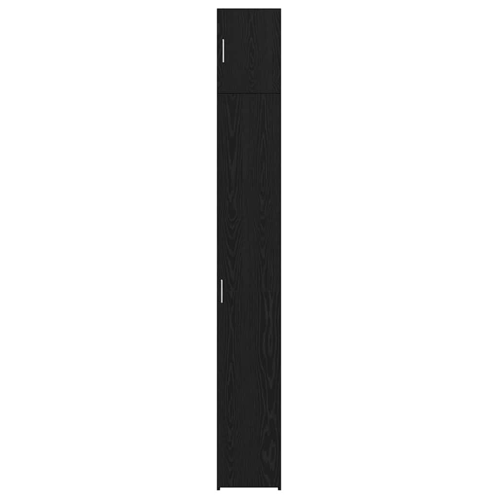 Storage Cabinet 2 pcs Black Oak 30 x 42,5 x 225 cm