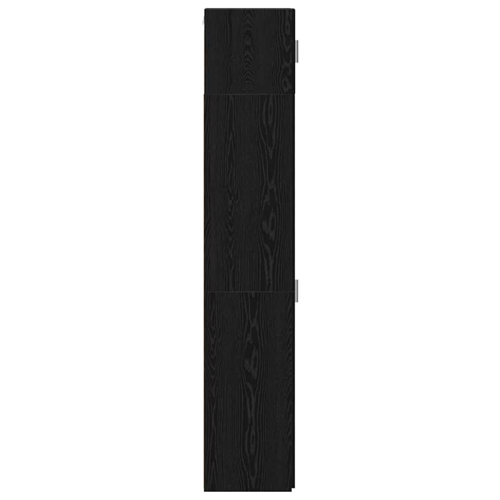Storage Cabinet 2 pcs Black Oak 30 x 42,5 x 225 cm
