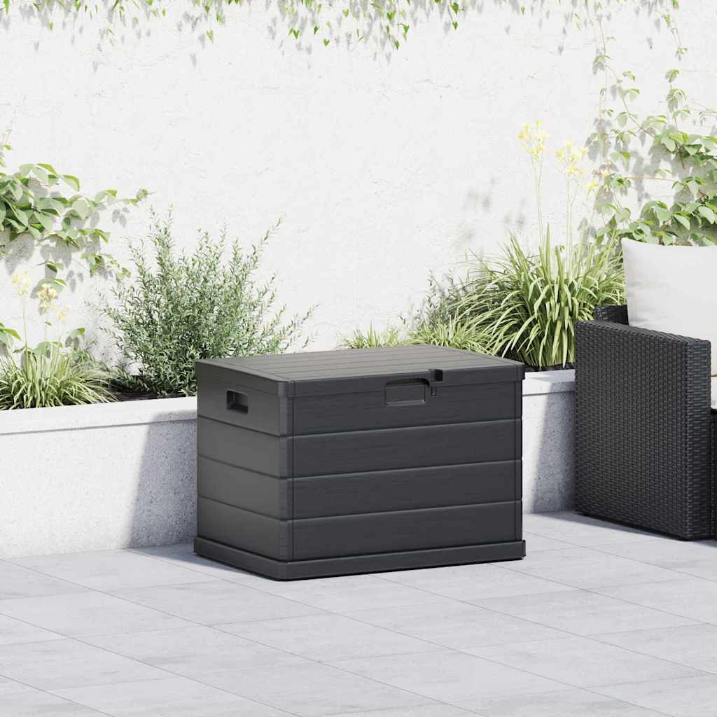 Garden Storage Box Anthracite 77,5 x 54,5 x 53 cm Plastic
