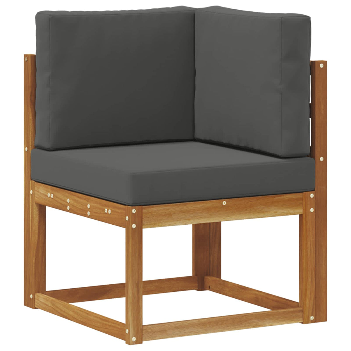 Outdoor Sofa Set with Cushion 5 pcs Natural and Anthracite