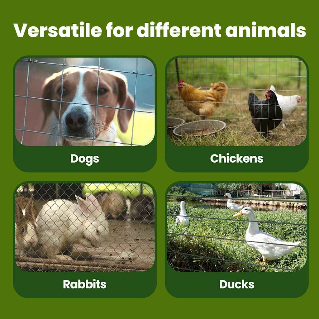 Dog Cage with Roof Silver 600 x 200 x 256 cm Steel and PE