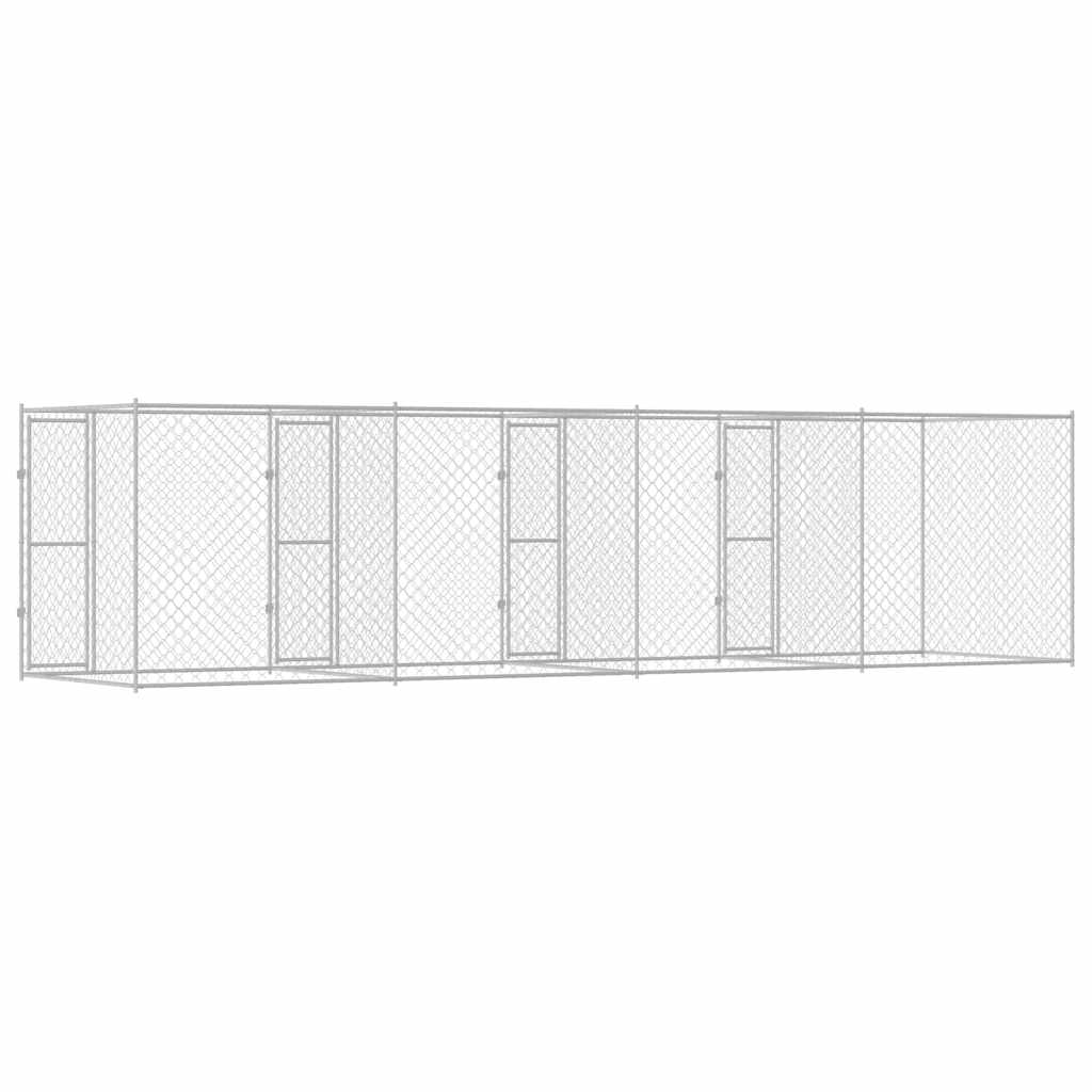 Dog Cage Silver 800 x 200 x 200 cm Galvanised Steel