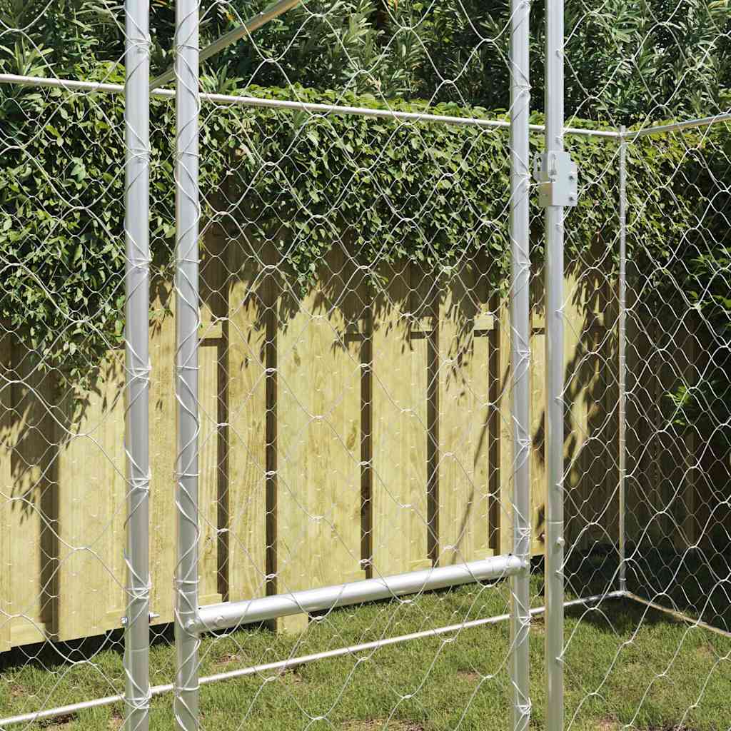 Dog Cage Silver 400 x 200 x 200 cm Galvanised Steel