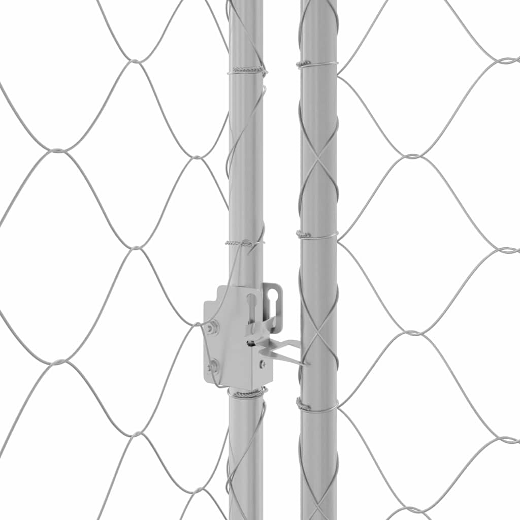 Dog Cage Silver 600 x 200 x 200 cm Galvanised Steel