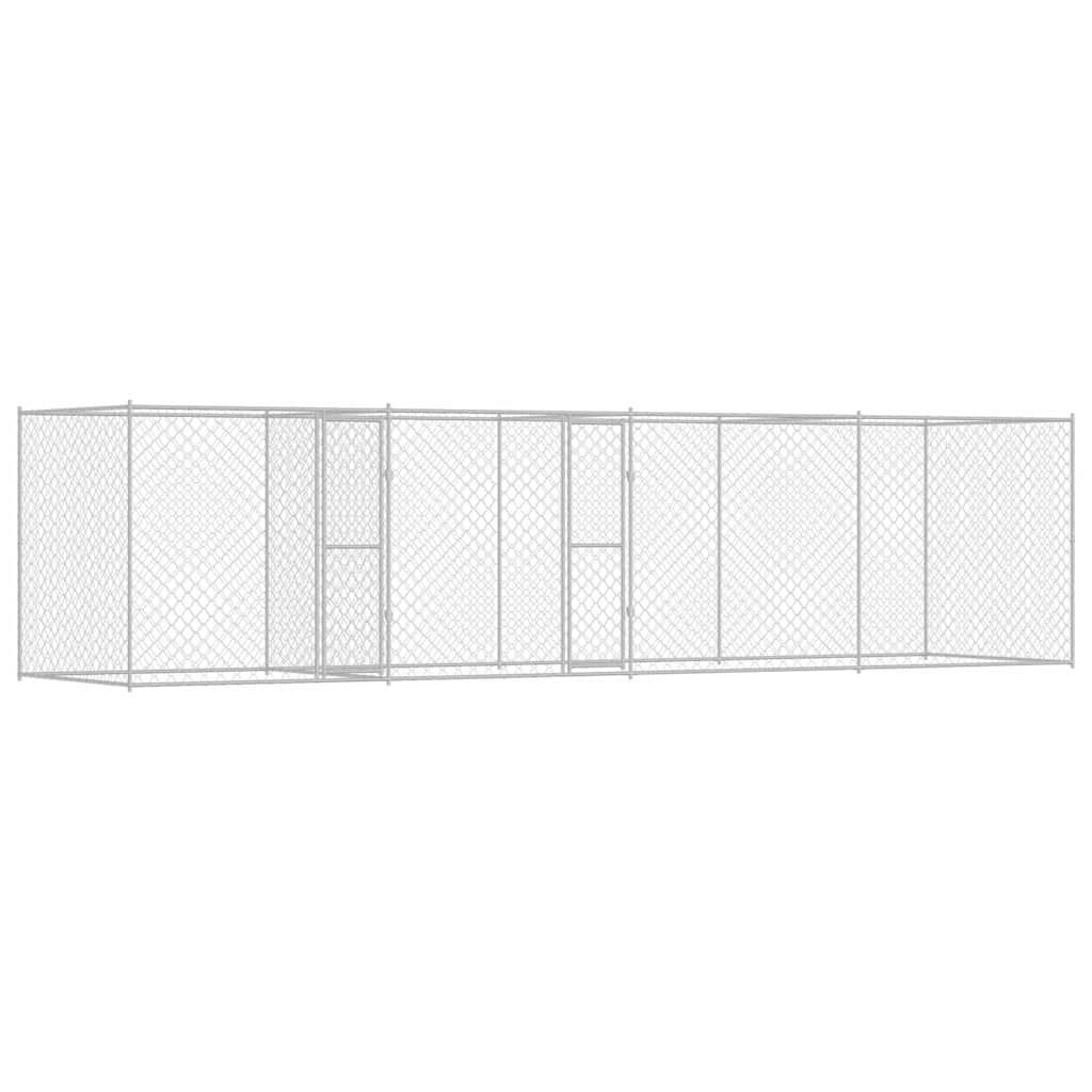Dog Cage Silver 800 x 200 x 200 cm Galvanised Steel