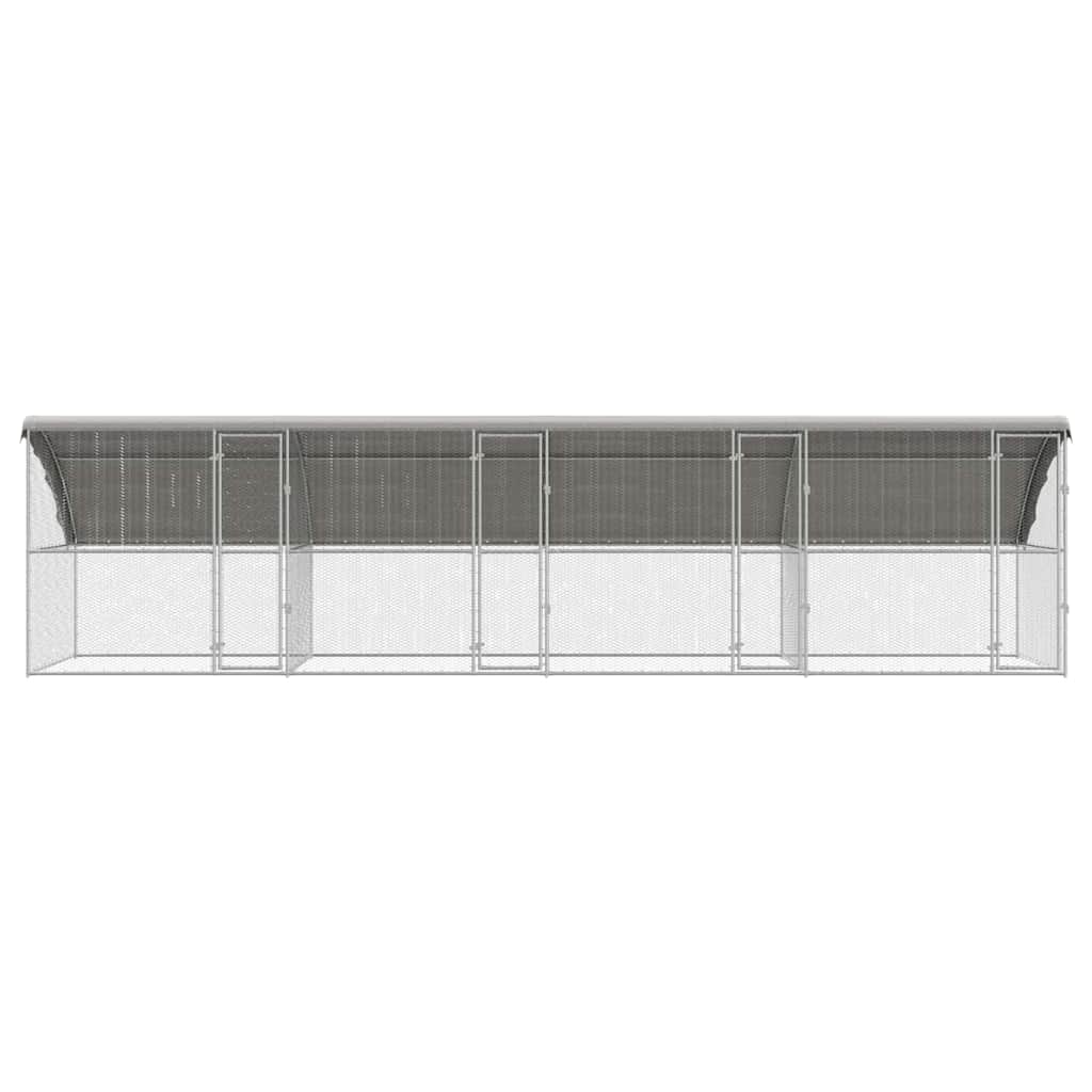 Chicken Cage 4 pcs Silver 800 x 200 x 200 cm Galvanised Steel