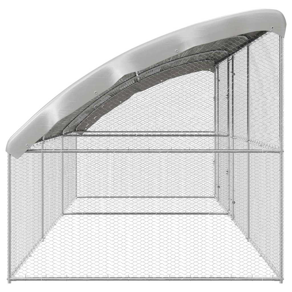 Chicken Cage 3 pcs Silver 600 x 200 x 200 cm Galvanised Steel