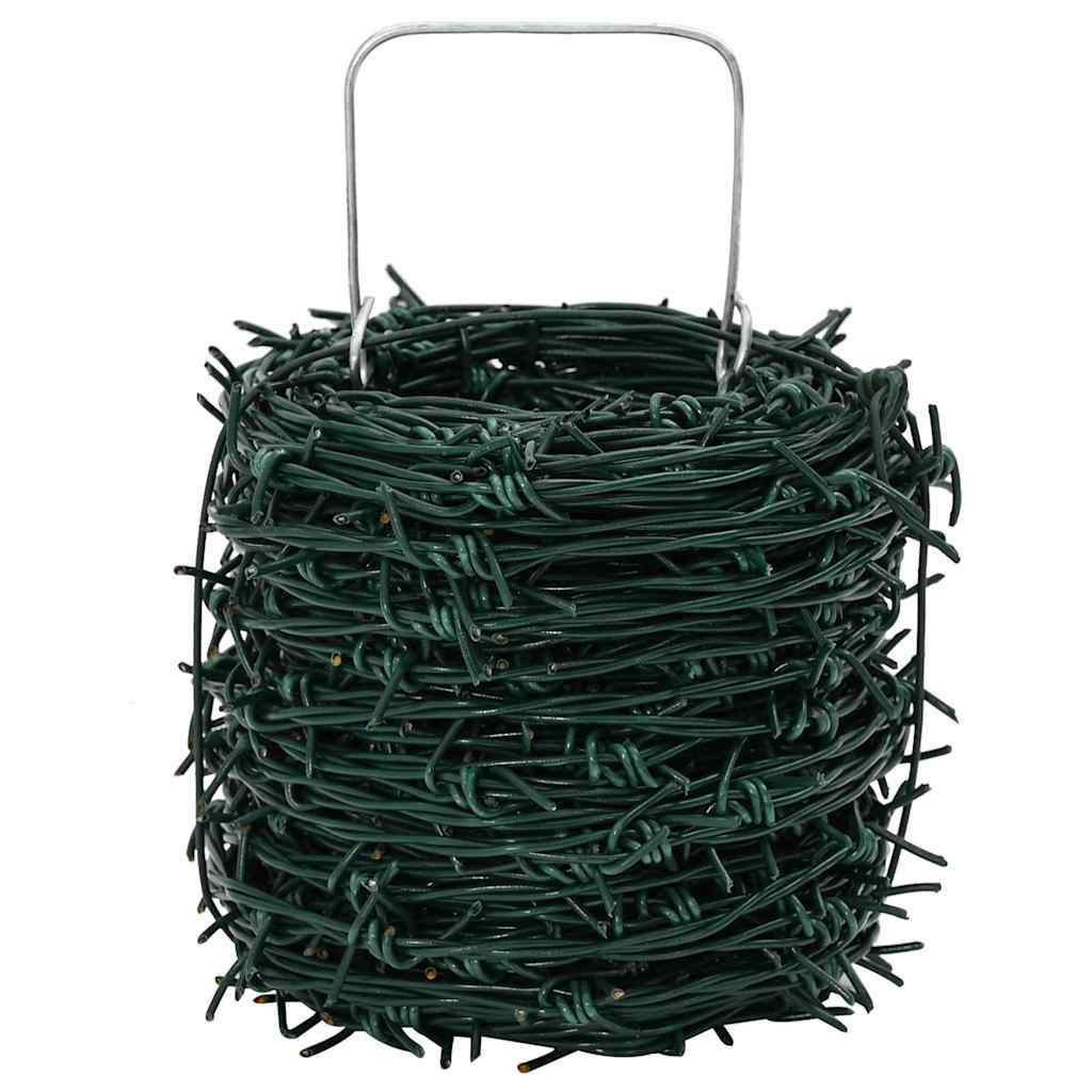 Barbed Wire Green 100 m Hot-dip Galvanised Steel
